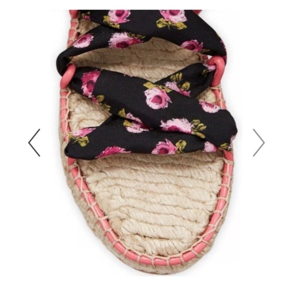 New Prada Floral Scarf Tie Espadrille Sandals size 8! - Picture 3 of 8